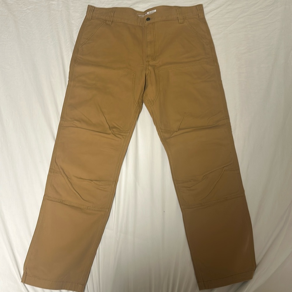Men’s Carhartt relax fit canvas double-front utility work pants size 38 x 32